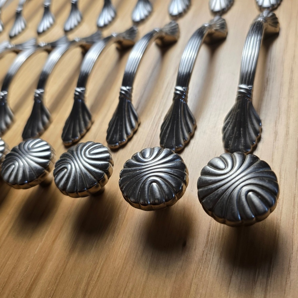 Amerock 1333 Pulls 1334 Knobs Set 27pc Satin Nickel Shell Cabinet Hardware